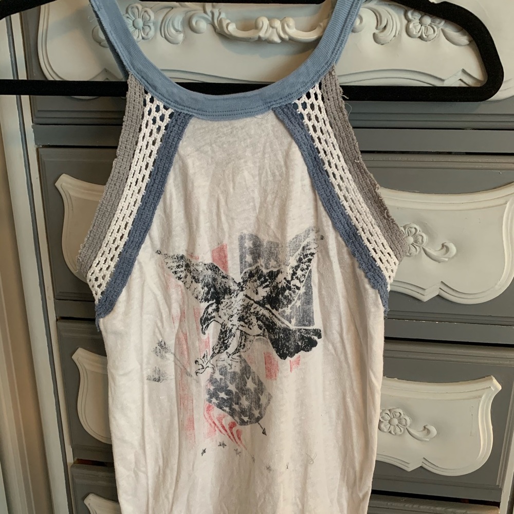 American flag tank